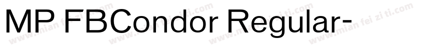 MP FBCondor Regular字体转换